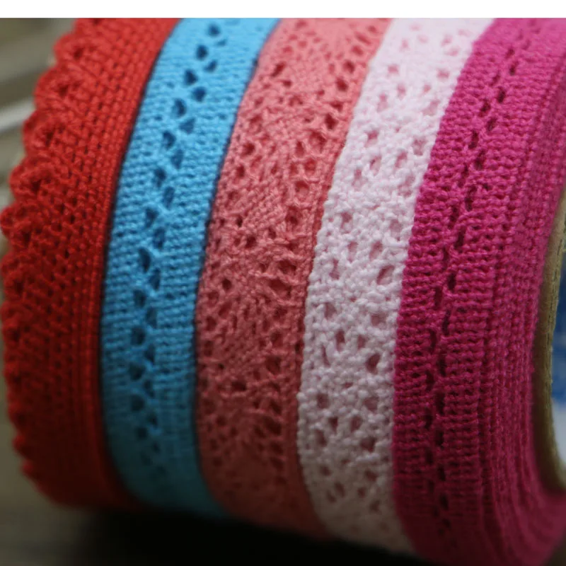 1 см хлопковая кружевная лента тканая рулон декоративная ткань|cotton lace ribbon|cotton