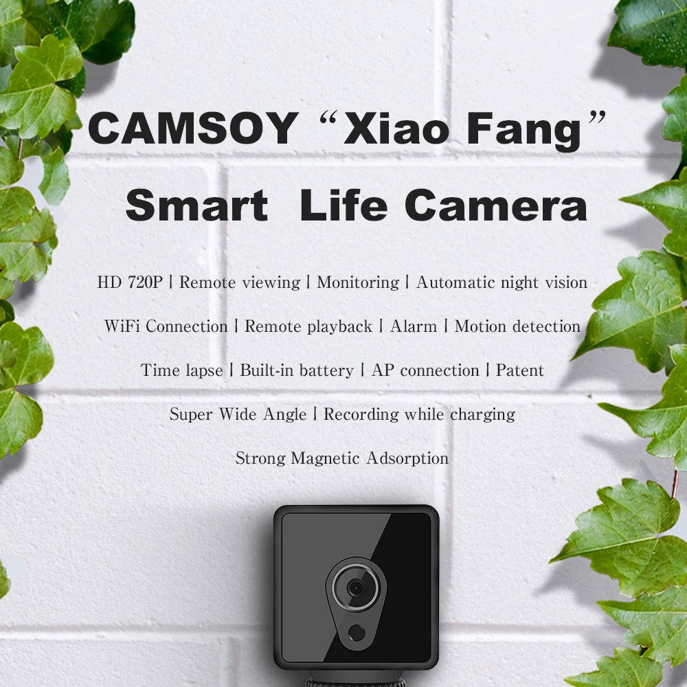 Camsoy S1 мини камера HD Wifi Обнаружение движения 140 градусов 720P Мини видео регистратор