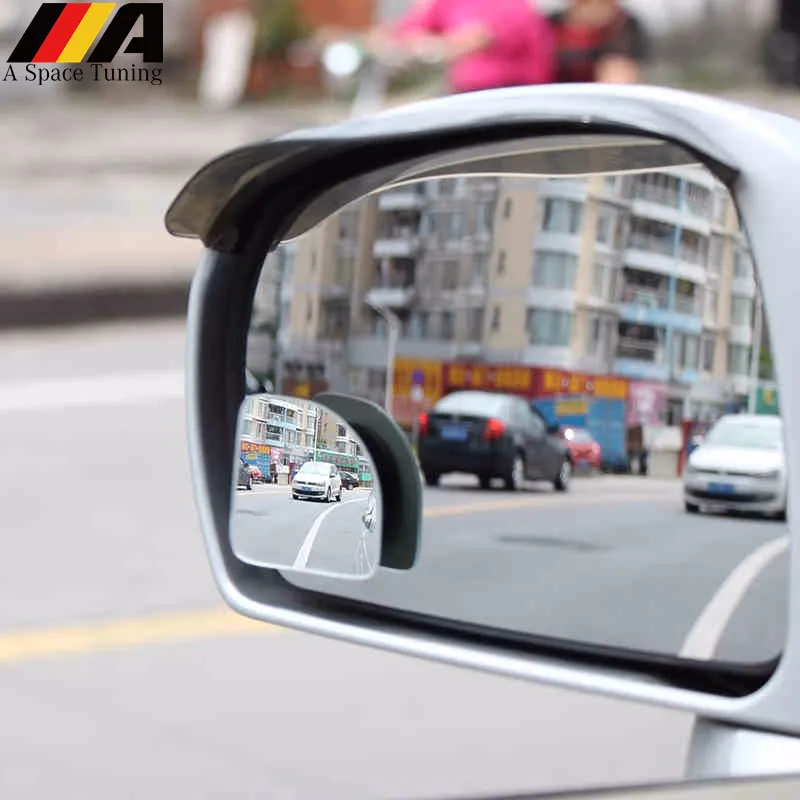 

2Pcs HD 360 Degree Wide Angle Adjustable Car Rear View Convex Mirror Auto Vehicle Motorcycle Blind Spot Rimless Mirrors Parking