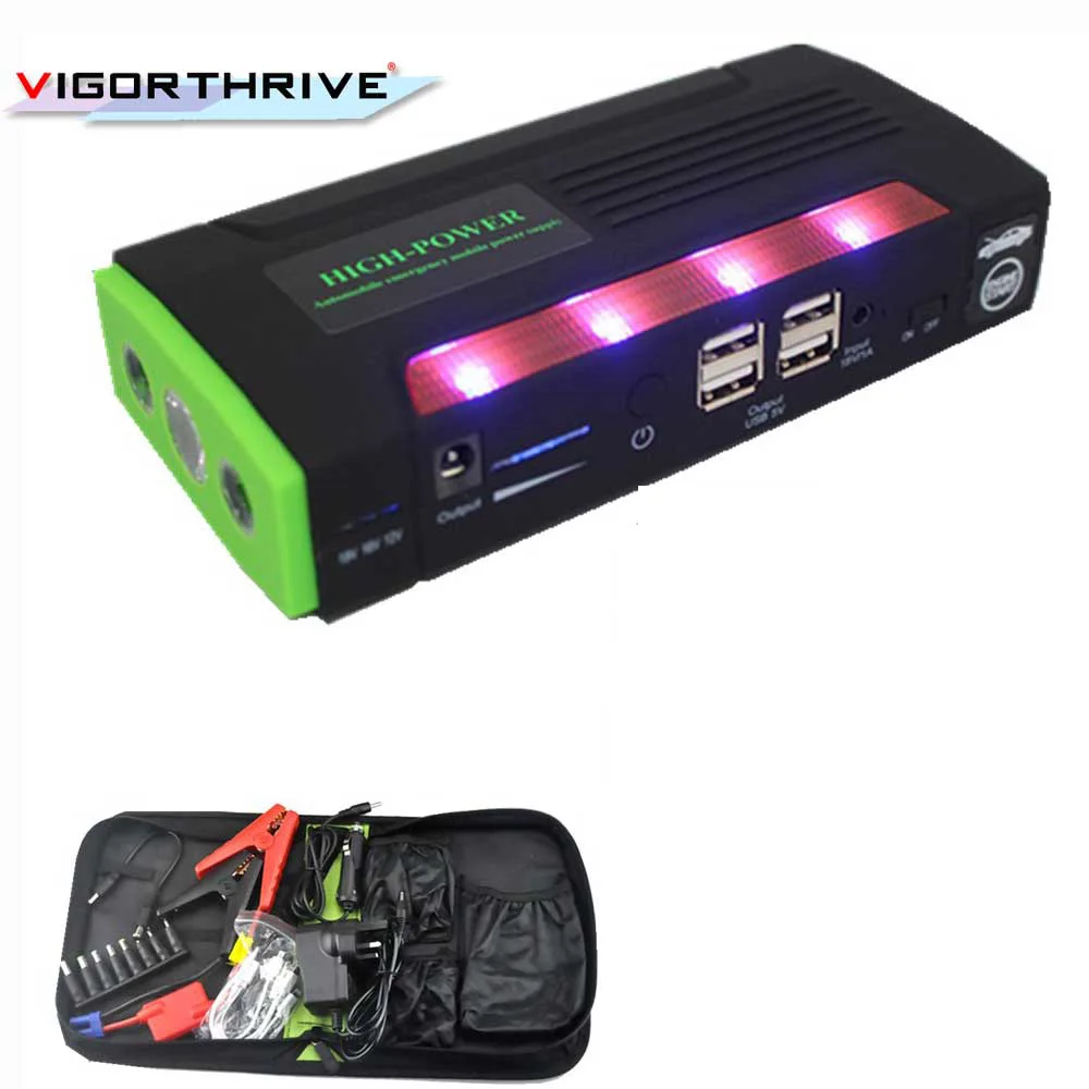 Автомобильное зарядное устройство пусковое устройство power Bank Digitals Compass jumper Car jump starter для автомобильного аккумулятора Booster ЖК-дисплей фонари SOS