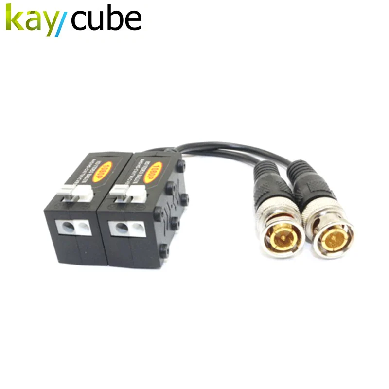 

Kaycube HD CVI TVI AHD CVBS CCTV Video Balun Combined Design Randomly UTP Spring Type Wiring Port Factory Direct High Quality