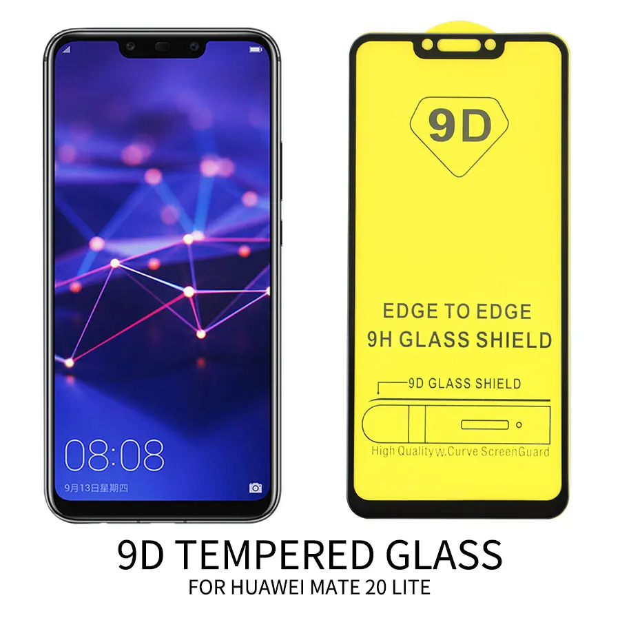 9D HD Защитное стекло для huawei Mate 10 20 Lite Pro полное покрытие 9 закаленное Защита