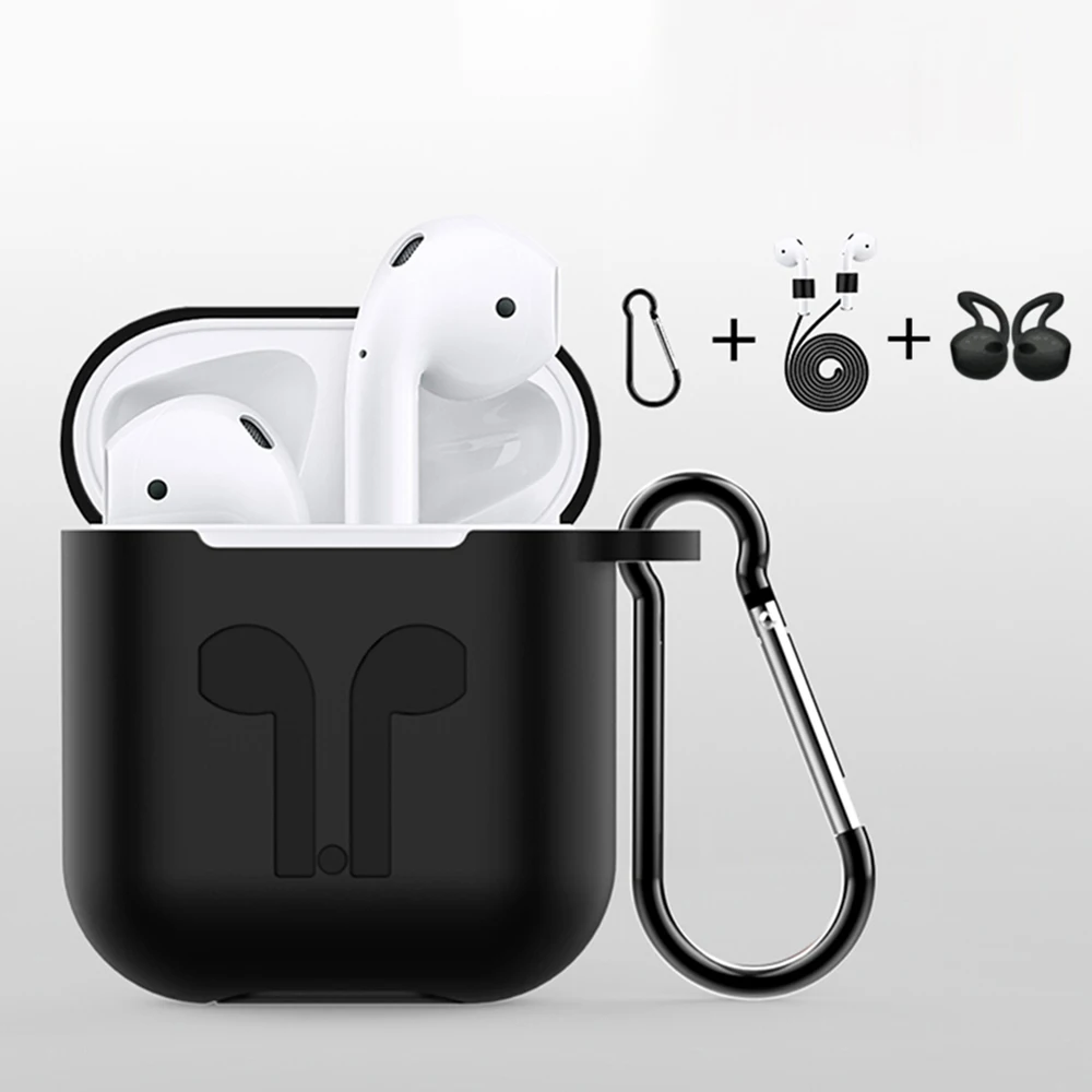 4Pcs/Set Silicone Wireless Bluetooth Earphones Case For Airpods Apple i10 i12 TWS Earbud Earphone accessories Protective Cover