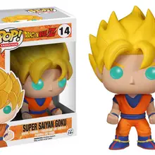 Funko pop Dragon Ball Z-Goku желтые виниловые фигурки модель игрушки в коробке