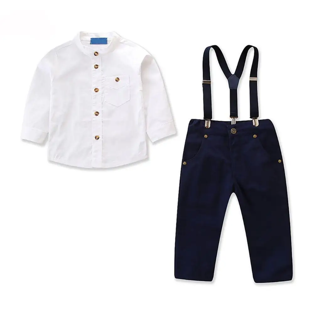 Baby Boy Summer Clothes Button-Down Short Sleeve Shirt Blouse Shorts Pants 2Pcs Gentlemen Outfits Playwear Set