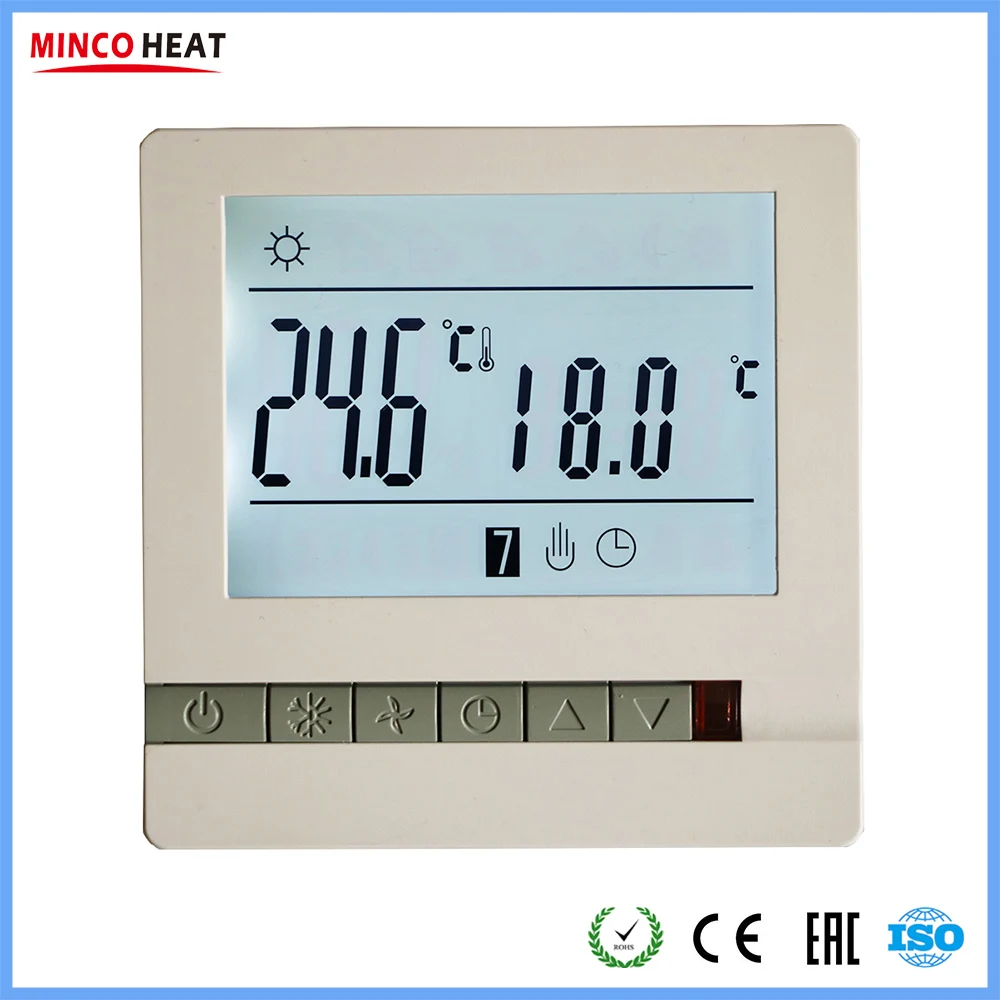 

16A 230V Temperature Controller Instrument Weekly Programmable LCD Display Screen Electric Heating Room Thermostat