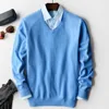 Cashmere cotton Belend pullover men sweater man pull homme hiver mens sweaters 2022 autumn winter hombre clothes men sweater ► Photo 2/6
