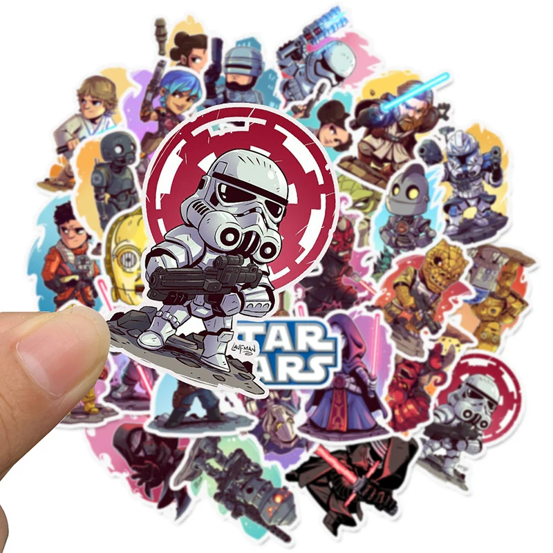 50 PCS STAR WARS Stickers Pack Movies Character Sticker For DIY Skateboard Motorcycle Luggage Laptop Cartoon Sticker Sets