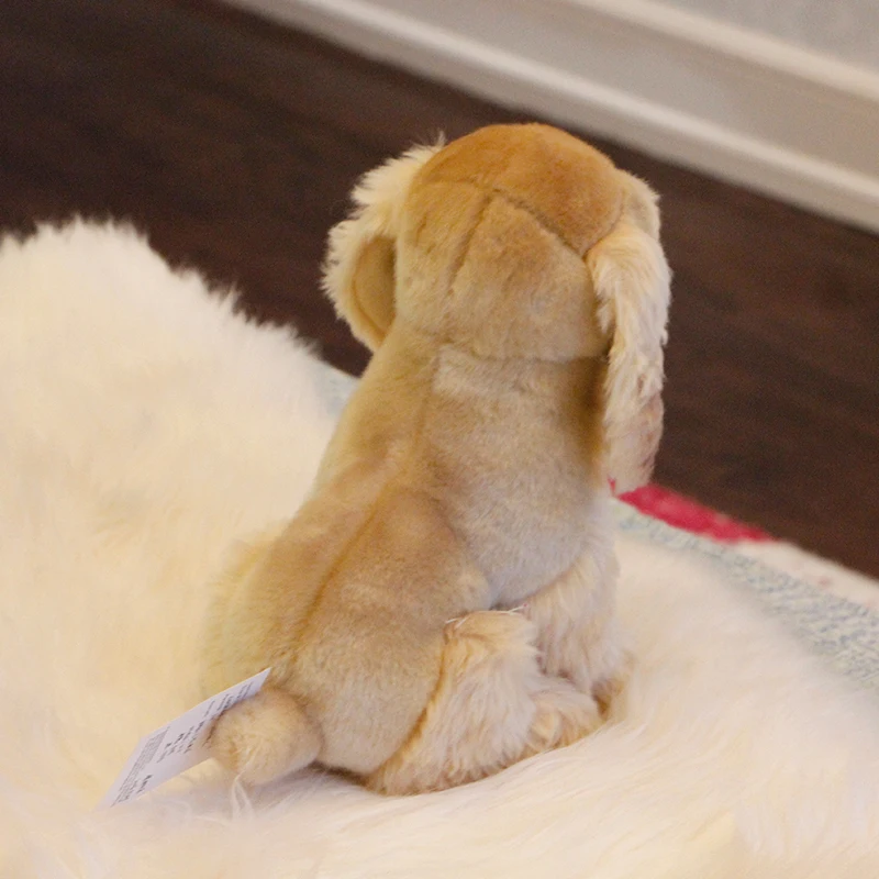 Dorimytrader quality soft realistic animal Cocker Spaniel plush toy stuffed animals dog doll  kids gift car decoration 21x15x25cm DY50130 (10)