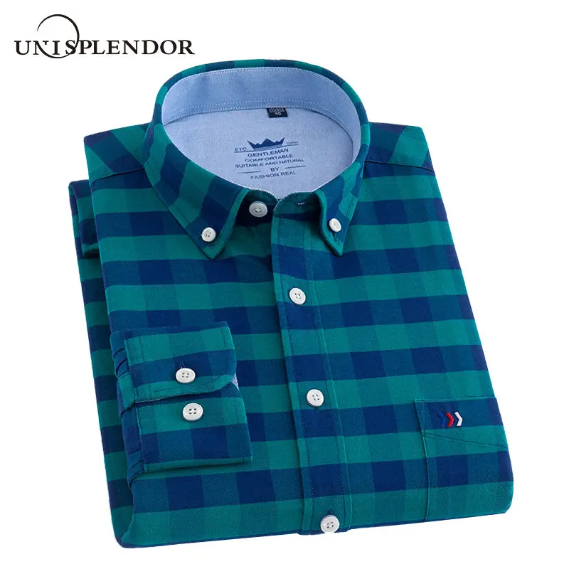 

2019 100%Cotton Plaid/Striped Casual Men's Shirts Streetwears Cool Fit Male Man Shirt Soft Good Guality Homme Shirts Top YN10504