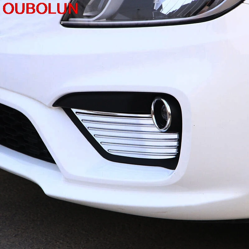 OUBOLUN ABS Chrome для Kia RIO K2 2017 Стайлинг автомобиля снаружи передняя лампа заднего