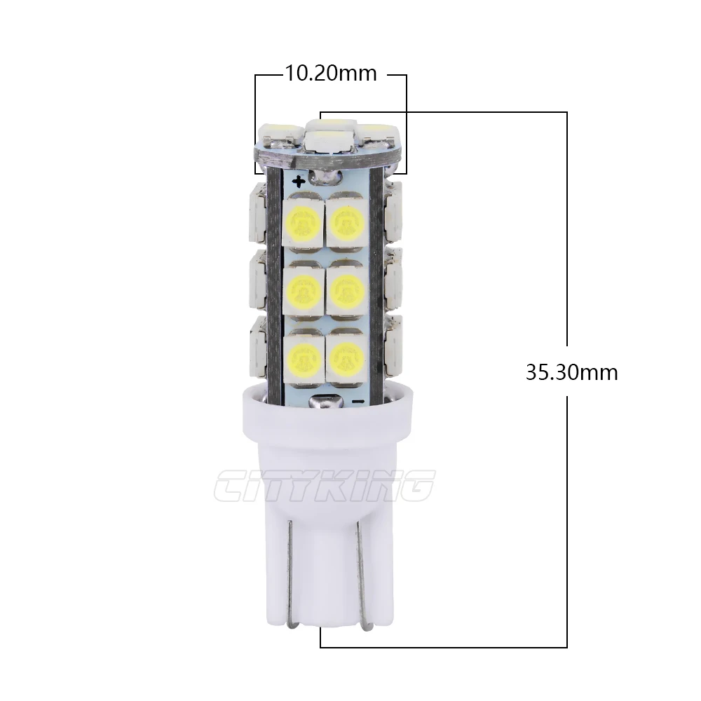 500 шт. T10 светодиодный Белый свет T10 28SMD 1210 3528 Светодиодный W5W T10 28 светодиодный автомобильный Боковой габаритный фонарь W5W 168 клин инструменты для дверцы боковые лампы