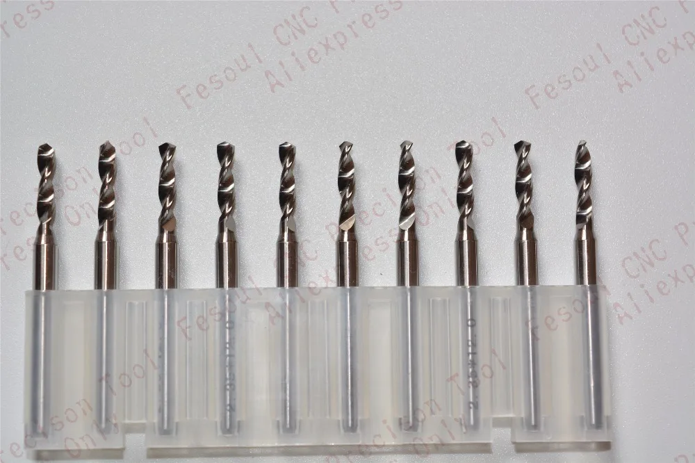 Buy 3.175mm*2.35mm,10pcs,Free shipping PCB Drill Bit,CNC milling Cutter,Solid