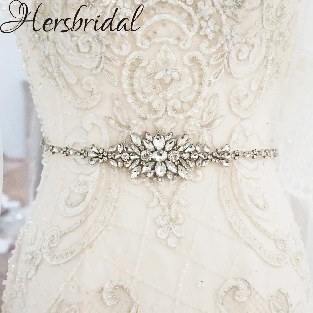 

Crystal Wedding Belt Silver Bridal Belt 2018 Sash Belt For Wedding Dresses