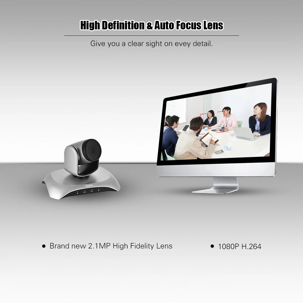Aibecy 1080P HD USB видеокамера для видеоконференции с автофокусом 3X оптический зум