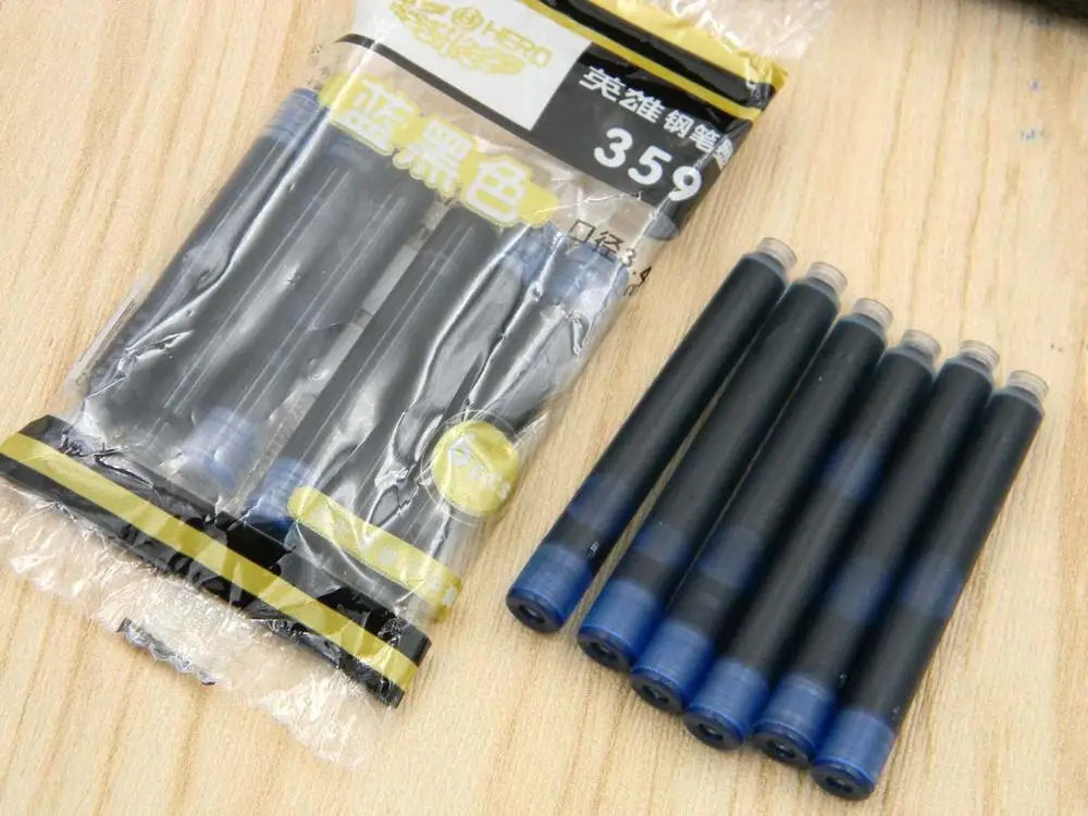 1 шт. 359 оригинальная аутентичная Подарочная пластиковая цветная прозрачная EF Классическая авторучка - Цвет: 6pc black blue