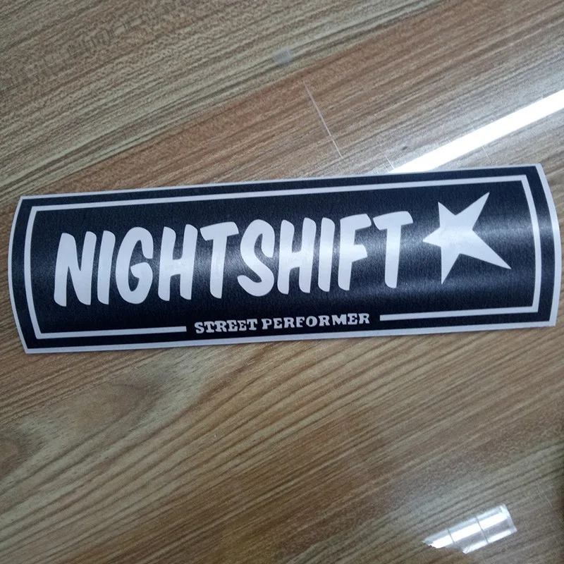 NightShift street performer box slap sticker JDM car stance window bumper decal.