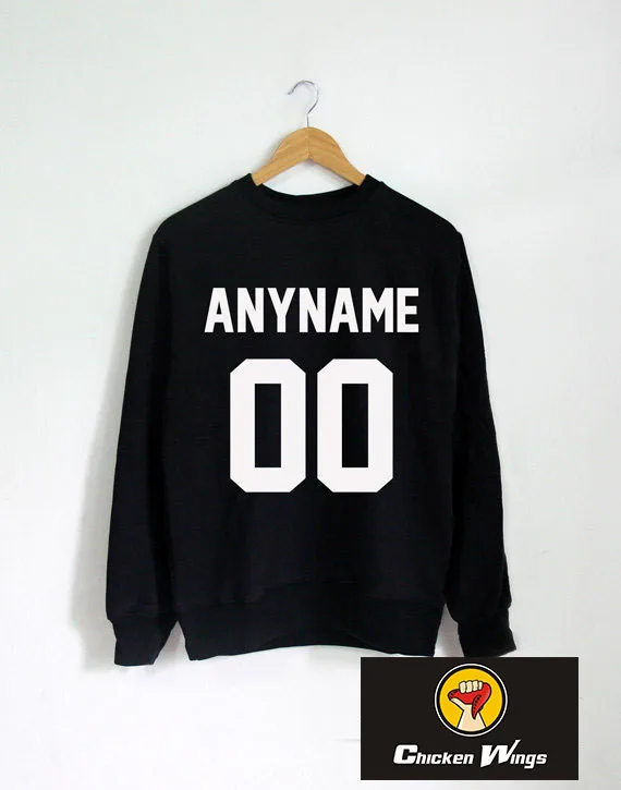 Модные хипстерские свитшоты унисекс с вашим именем и номером|fashion sweatshirt|unisex