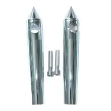 Chrome Black Motorcycle Risers for 1 inch Diameter Handlebars- " Bar Rise