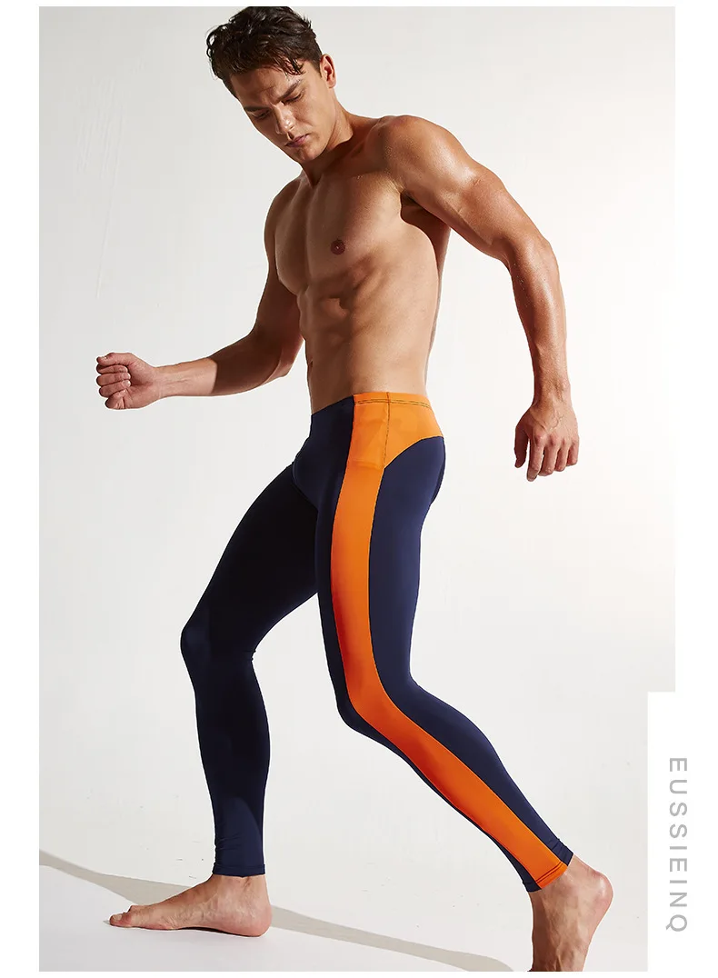 Men's Underwear Tights Fitness Breathable Slim High Elasticity Ultra-thin Fabrics Easy-Dry Pants best mens long underwear