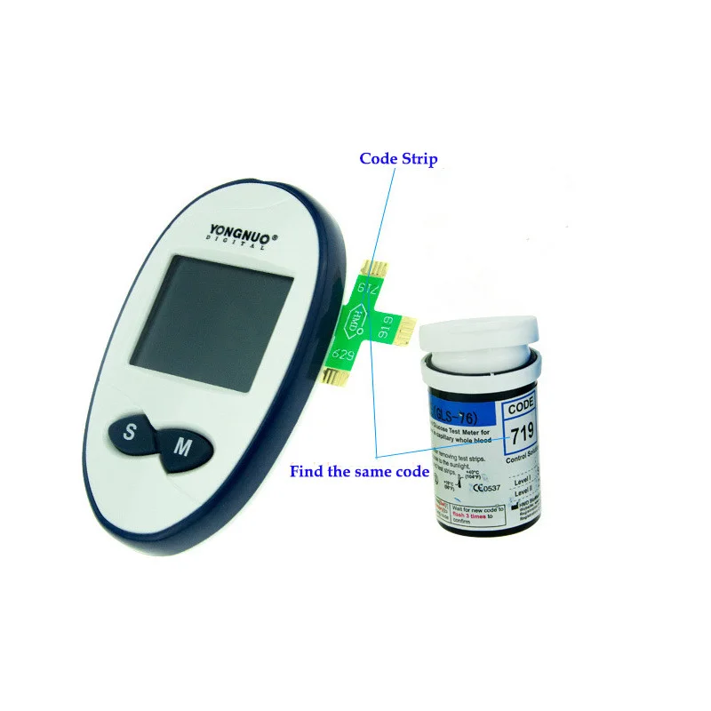 Глюкометр в крови медицинское оборудование диабетический тестер устройство здравоохранения глюкометр диабетический 25/50/100/150 полоски машин