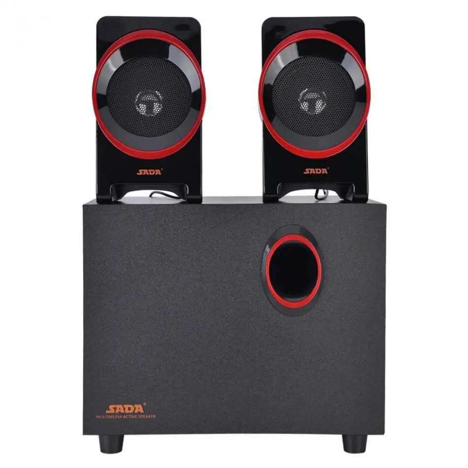 SADA SL-8018 Деревянный Мини USB 2,1 проводной динамик s бас музыкальный сабвуфер для мобильного телефона ноутбука ПК