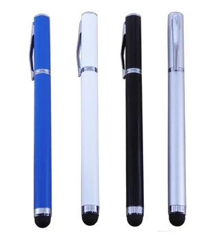 

[Free shipping+Free 1 color 1 side Customized Logo]2018 NewHighQuality company customized promotional Metal Stylus Pen100pcs/Lot