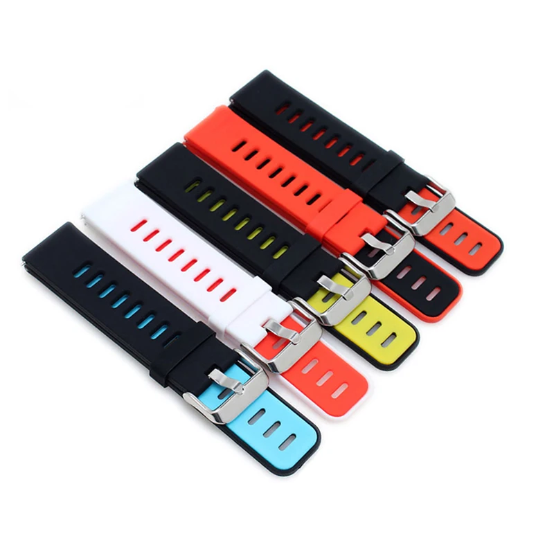 

waterproof silicone watch band with pin buckle adaptation Samsung Galaxy Watch Active Band 42mm Strap Classic S2 Sport 20mm