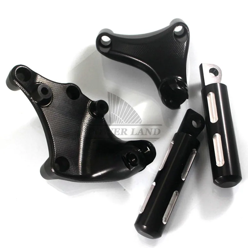 brand new black heavy duty metal rear passenger foot peg bracket mounts footrest fit harley brand new black heavy duty metal rear passenger foot peg bracket mounts footrest fit harley