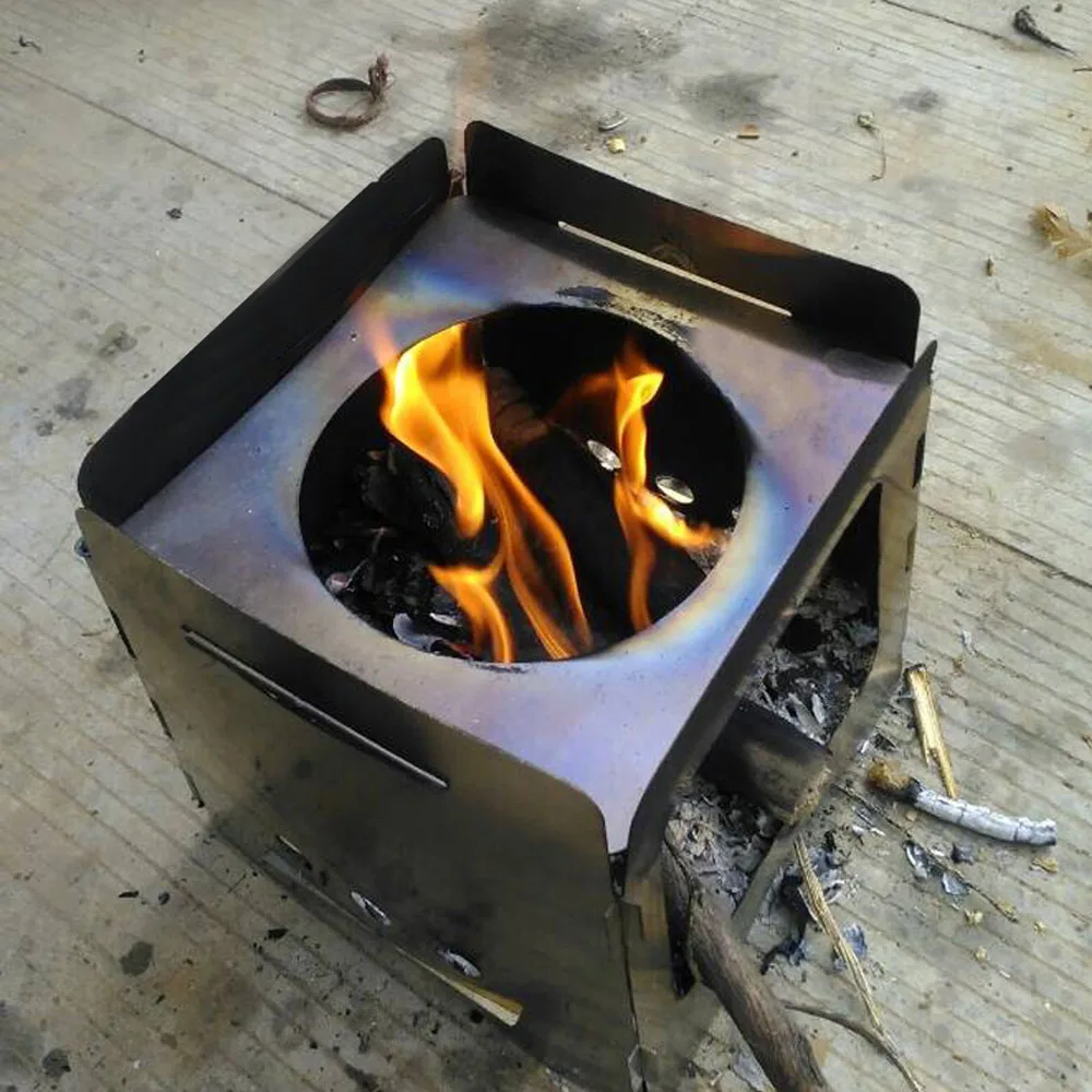 Outdoor Cooking BBQ Camping Stove Multi Fuel Folding Alcohol Stove