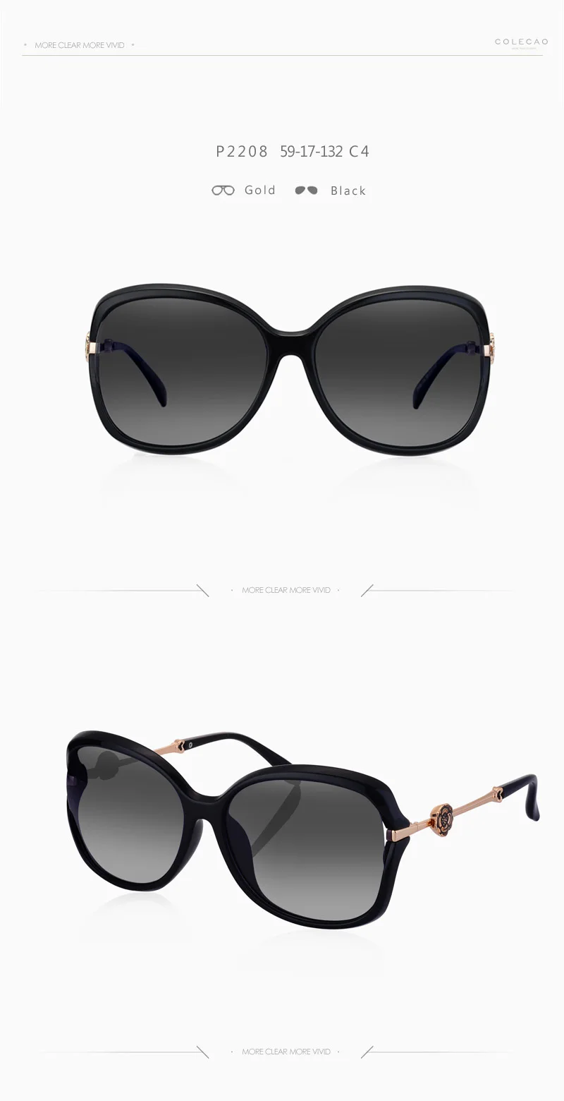 Общие Для женщин солнцезащитные очки Винтаж поляризованные солнцезащитные очки «кошачий глаз» для вождения очки оригинальные очки клип на авто Accessories1