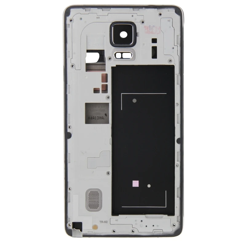 Передняя панель для корпуса с ЖК-рамкой+ средняя рамка Bazel, Задняя панель для корпуса объектива камеры, панель для Galaxy Note 4/N910V