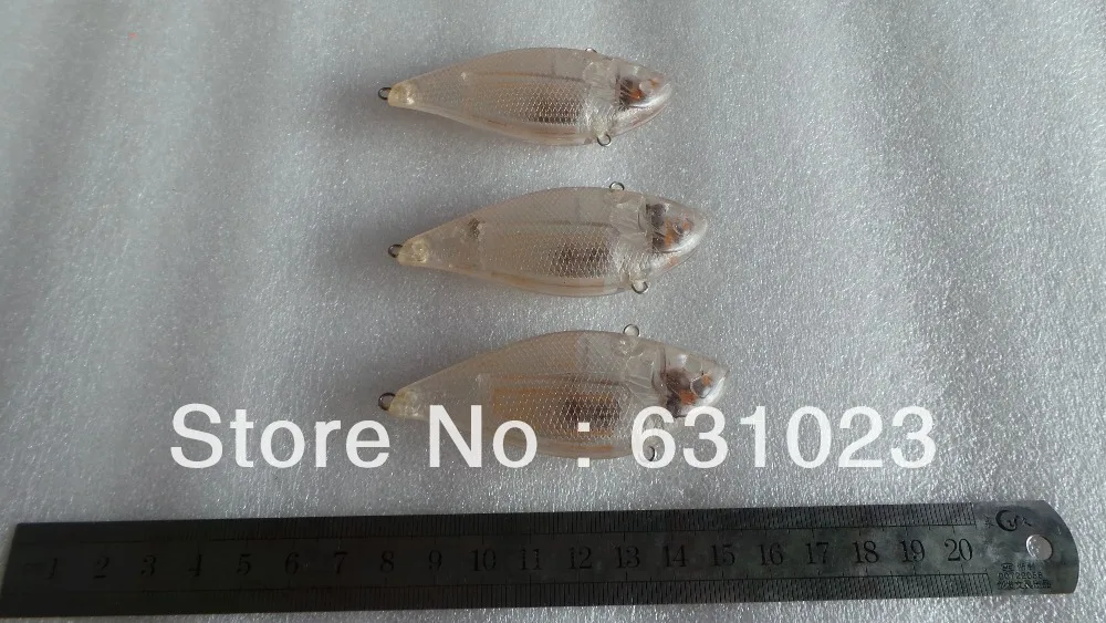 

MR OCTOPUS 13pcs Unpainted Clear Plastic Fishing Lure Bodies,15#