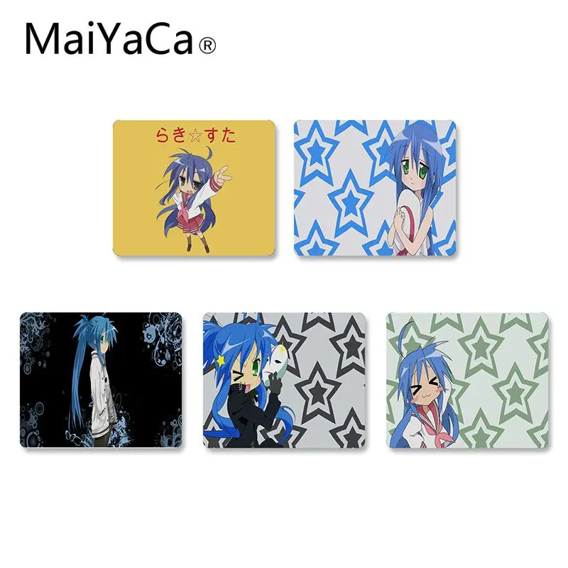 MaiYaCa Lucky Star Izumi Konata маленький коврик для мыши девочек компьютерный Гладкий