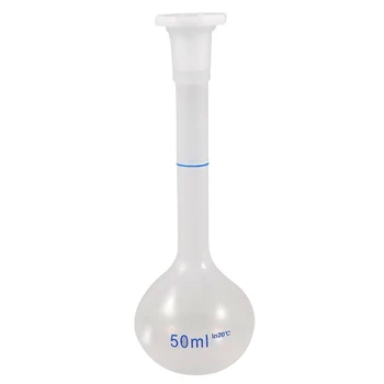 

SOSW-Chemistry Lab Clear White Plastic Measuring Beakers Flasks 50ml