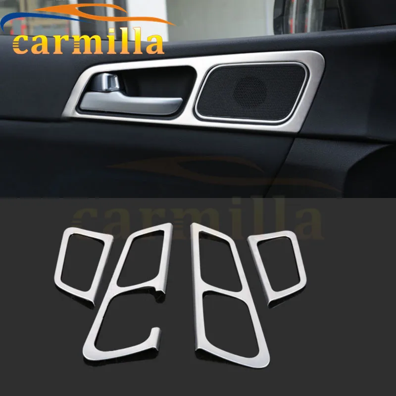 

ABS Chrome Car Inner Door Handle Bowl Frame Cover Trim Sticker For Kia All-New Sportage New Sportage QL KX5 LHD 2017 Accessories