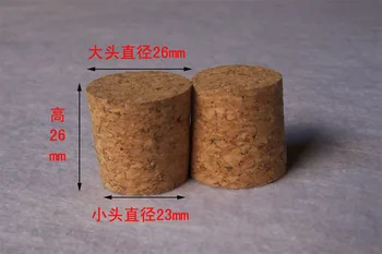 

50pcs/lot 26*23*26mm Composite cork fit for 24-24.5mm diam glass bottle