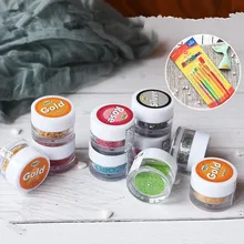 Растворимый в воде порошок/съедобный серебряный порошок/Флуоресцентный сахарный порошок/жемчужный светильник звезда вина выпечки порошок