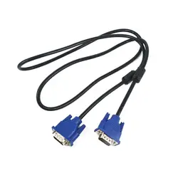 Синий 1.5 м 5ft 15 Pin VGA HDB15 Super VGA SVGA M/M мужчинами Соединительный кабель Шнур кабель-удлинитель Мониторы