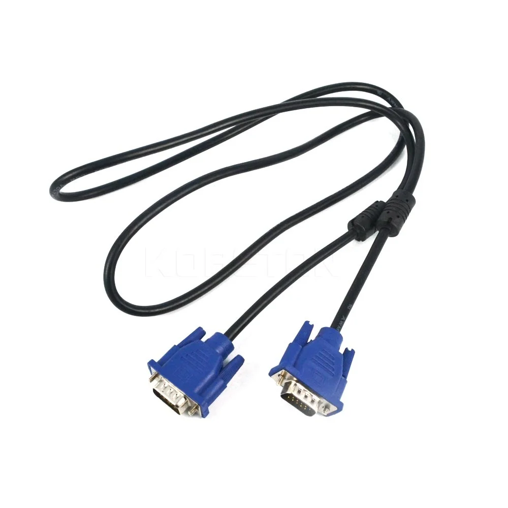 5FT 5 FT 15 PIN SVGA SUPER VGA Monitor M M Male 2 Male Cable BLUE CORD FOR PC TV