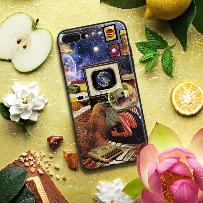

Trippy Amazing Vintage Style Collages art Tpu Soft Silicone Phone Case Cover Shell For Apple IPhone 5 5s SE 6 6s 7 8 Plus X 10