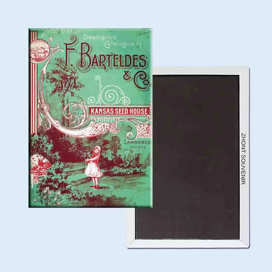 

F.Barterldes Kansas Seed House Retro Ad Poster 24122 Retro nostalgia fridge magnets