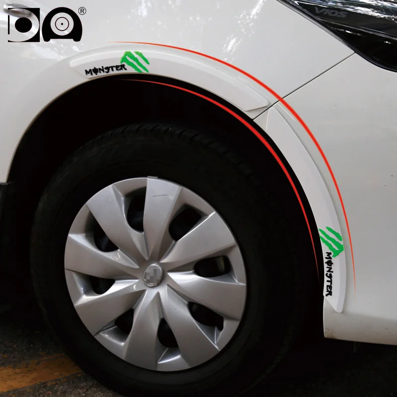 

Car wheel eyebrow protector Arch trim Fender Anti-collision strips fit for Kia Rio K2 Sportage Ceed Soul Sorento Optima Forte