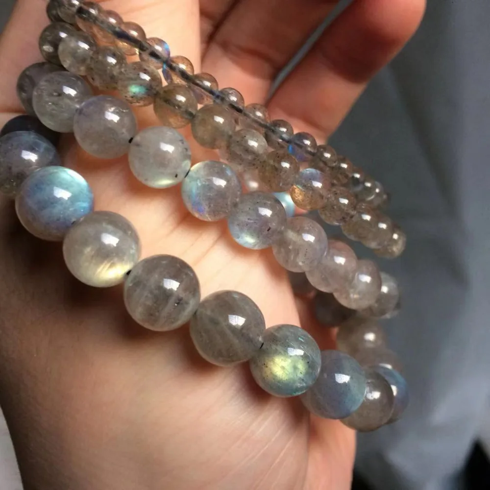 LABRADORITE handmade natural stone bracelet with A quality 6mm beads