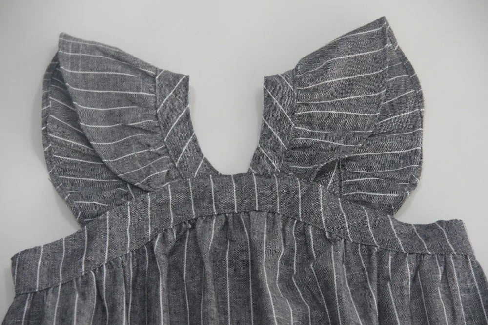 2019 New Casual Girls Dresses Cute Teen Stripes Dress Cotton Korean Children Clothing Summer Kids Clothes For Girls 4 to 15 Year (17)