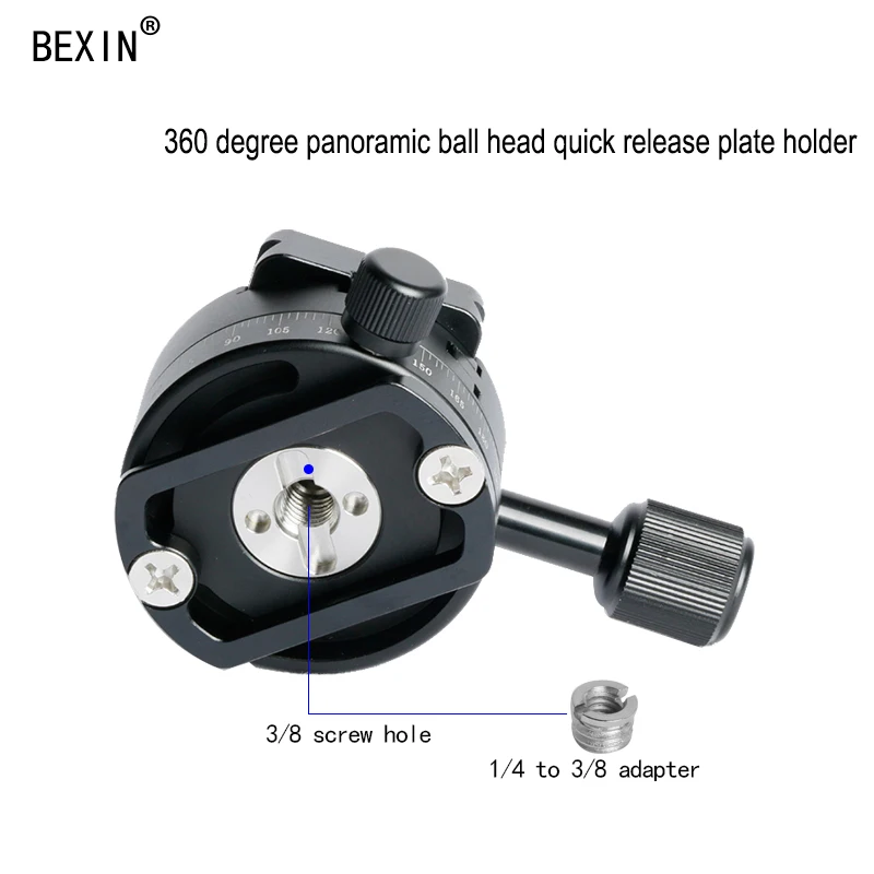BEXIN 360 камера панорамный вращающийся штатив стойка БЫСТРОРАЗЪЕМНАЯ пластина