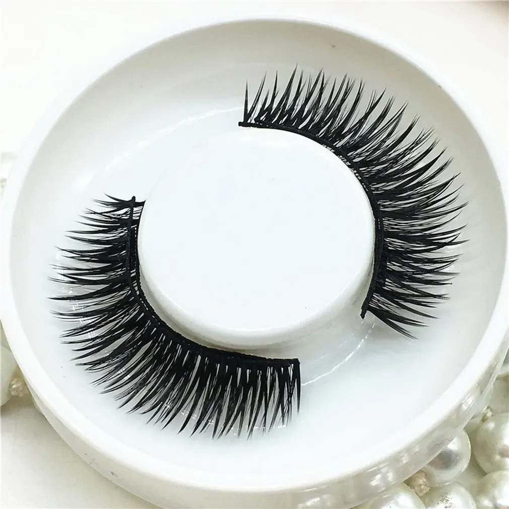 

Magnetic Eye Lashes Glue Free Reusable False Magnet Eyelashes Thick Extension Fake Eye Lashes for Women Makeup