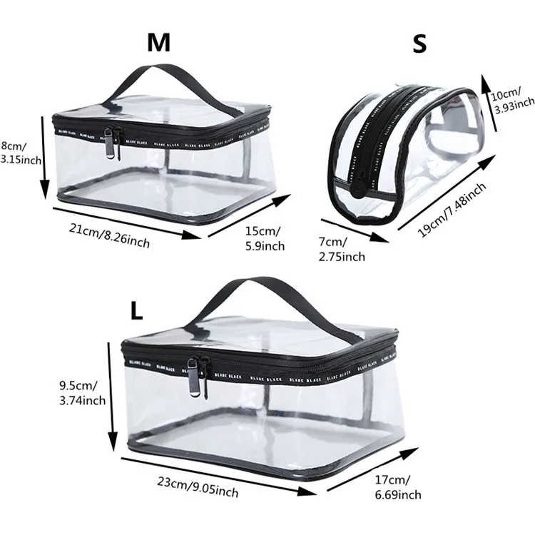 3 шт./компл. Summen прозрачный косметический пакет набор женский дорожный водонепроницаемый Органайзер сумка для косметических средств аксессуары