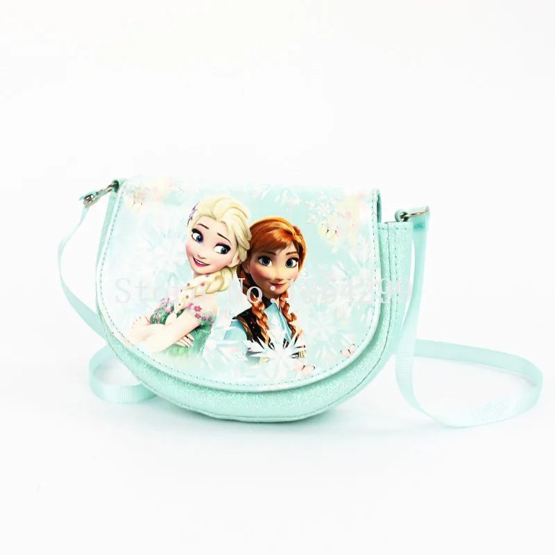Новые модные детские мини-сумки через плечо для девочек с принцессами Эльзой и Анной