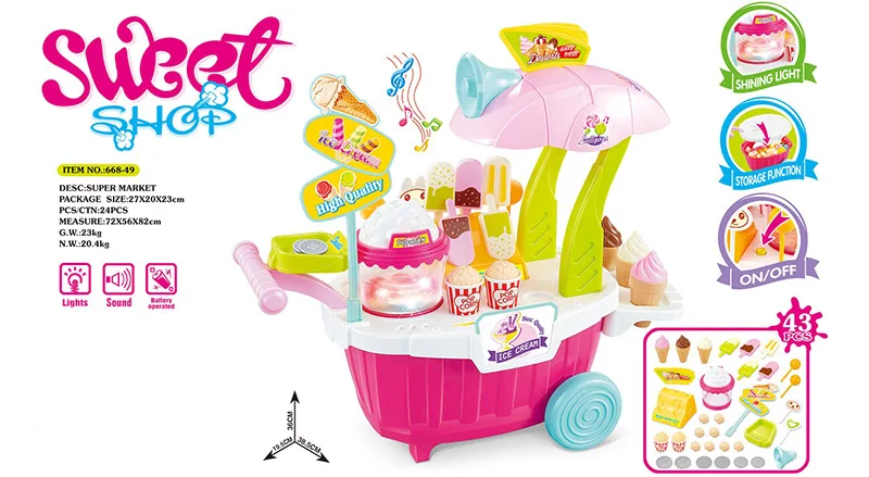 Дети DIY ролевые игры фрукты разрезание торта ко дню рождения кухонная игрушечная еда Cocina De Juguete игрушка красочные девушки подарок на день рождения детей - Color: 88649